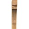 Ekena Millwork Imperial Block Rough Sawn Bracket, Western Red Cedar, 4"W x 20"D x 24"H BKT04X20X24IMP05RWR - alternate 2